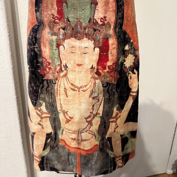 Buddha Print Skirt Vivienne Tam - Picture 2 of 8